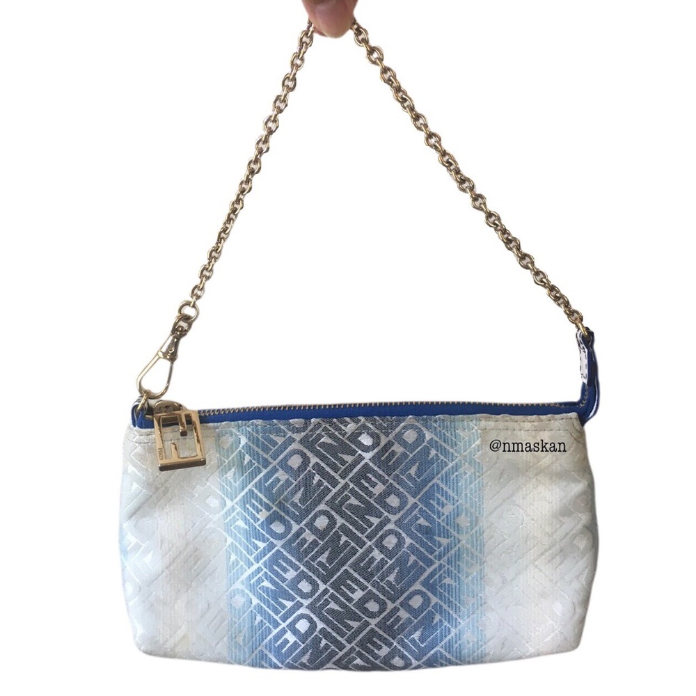 |SOLD| Authentic Fendi Zucchino Mini Pochette Bag